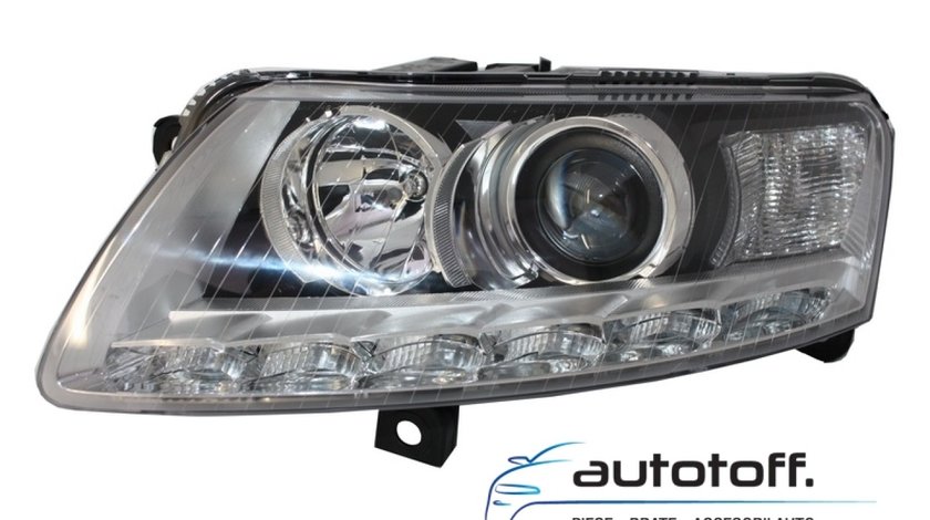 Faruri Audi A6 4F C6 DRL Xenon 2004-2009) Fara AFS Chrome