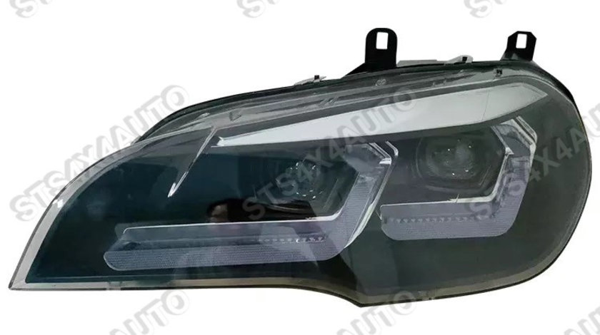 FARURI BI-LED CU DAYLINE SI SEMNALIZARE BMW X5 E70 2011-2013 FARA AFS [V3]