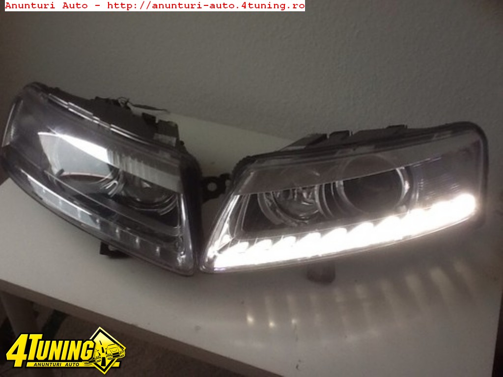 Faruri bi xenon Audi A6 4F 2005 2011 led tfl 245362 Faruri bi xenon Audi A6 4F 2005 2011 led tfl 245362