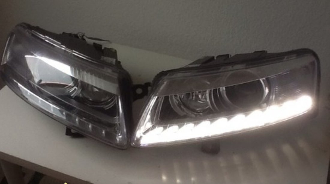 Faruri bi xenon Audi A6 4F 2005 2011 led tfl