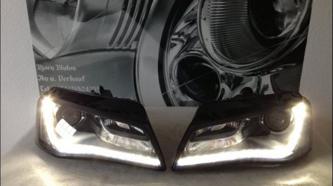 Faruri bi xenon Audi A8 2012 led tfl