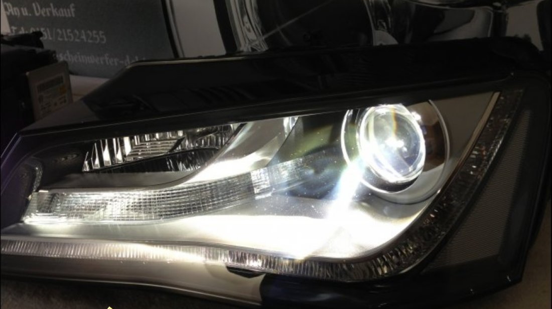 Faruri bi xenon Audi A8 2012 led tfl