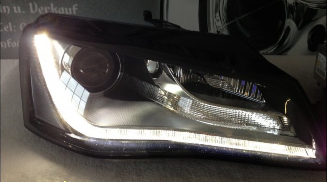 Faruri bi xenon Audi A8 2012 led tfl