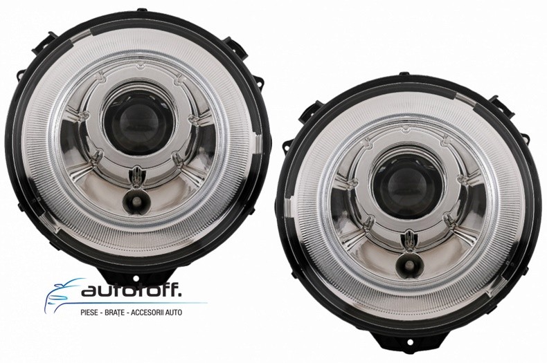 Faruri Bi-Xenon compatibile cu Mercedes G-Class W463 (05-17) Crom Design