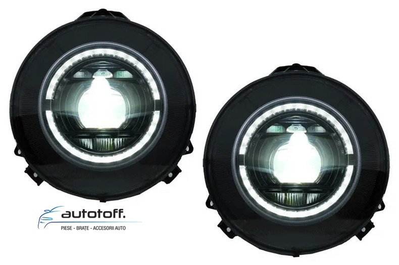 Faruri Bi-Xenon compatibile cu Mercedes G-Class W463 (07-17) Conversie la Facelift 2018+