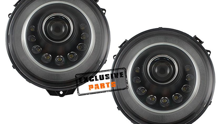 Faruri Bi-Xenon LED Mercedes Benz W463 G-Class (05-17) Mansory Design Black