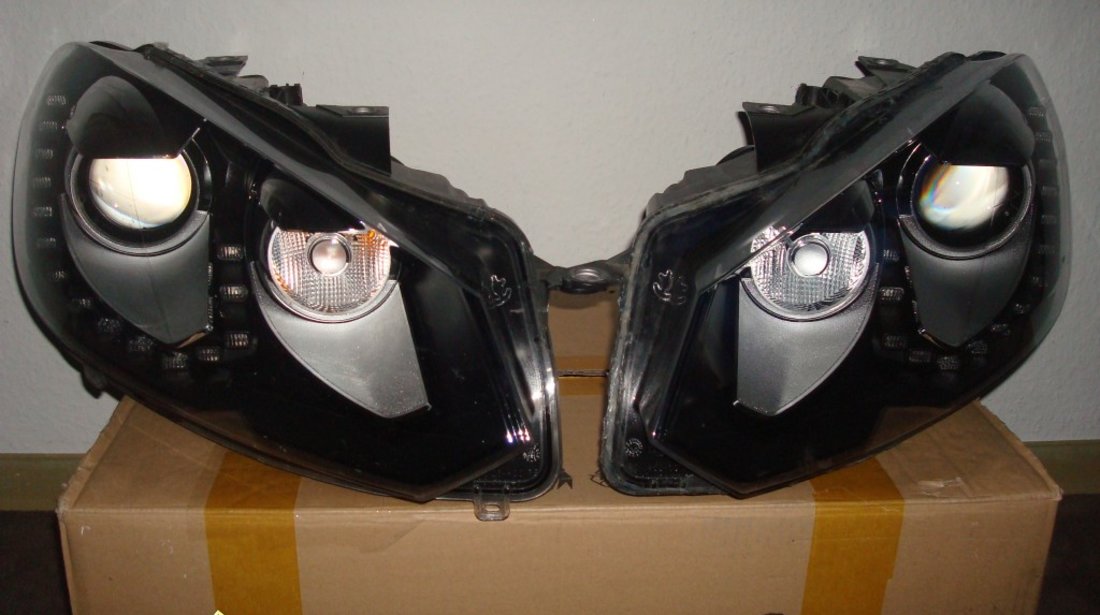 Faruri bi xenon VW GOLF 6 led tfl