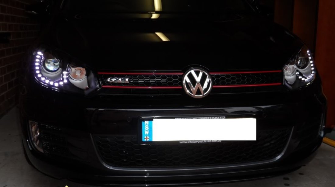 Faruri bi xenon VW GOLF 6 led tfl