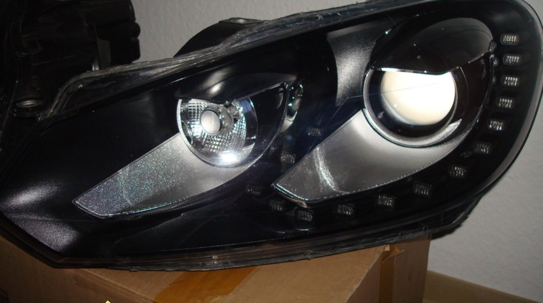 Faruri bi xenon VW GOLF 6 led tfl