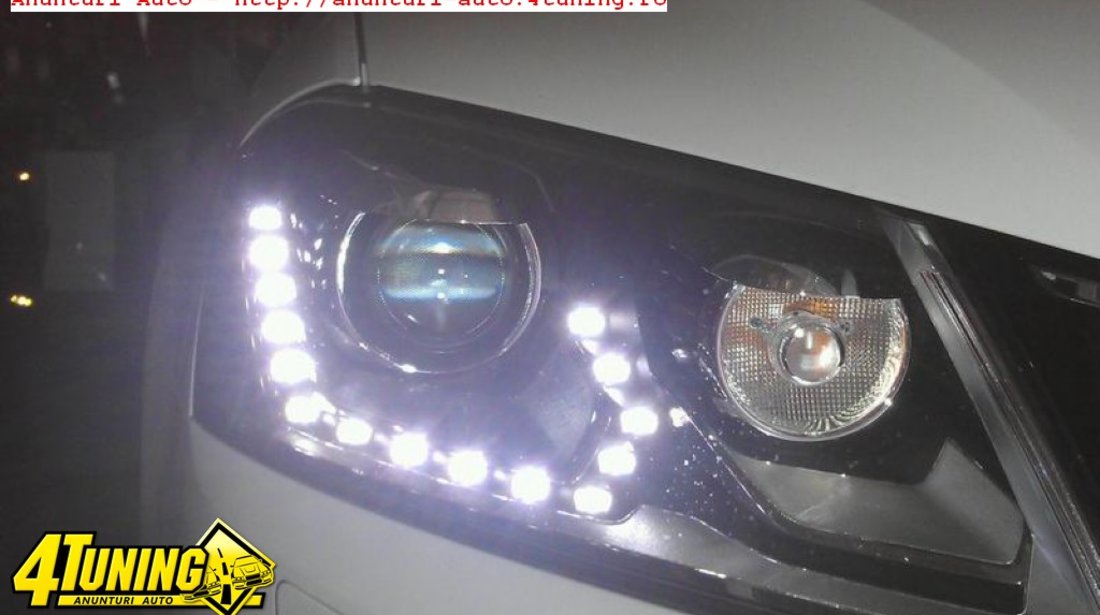 Faruri bi xenon VW Passat B7 led tfl 2011