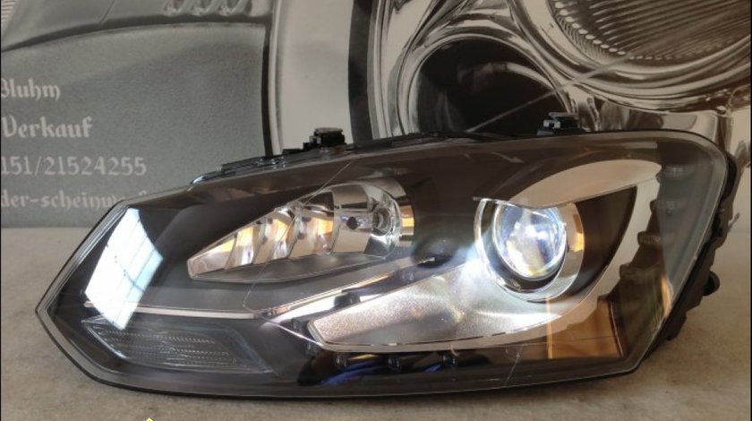 Faruri bi xenon VW Polo 6R 2011 led tfl