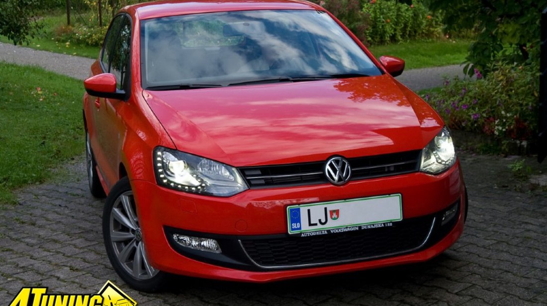 Faruri bi xenon VW Polo 6R 2011 led tfl