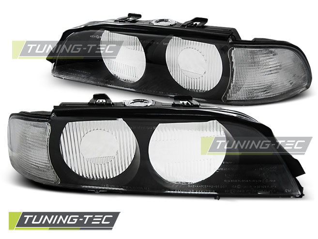 Faruri BLACK ALB D2S compatibila BMW E39 95-00