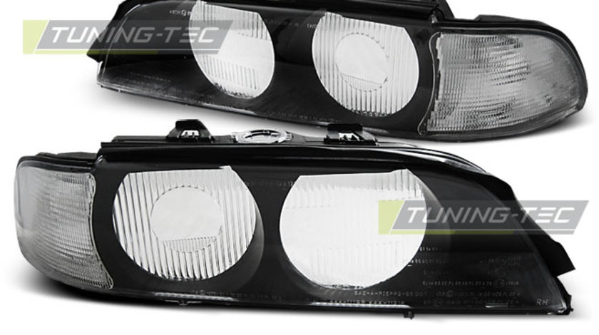 Faruri BLACK ALB D2S compatibila BMW E39 95-00