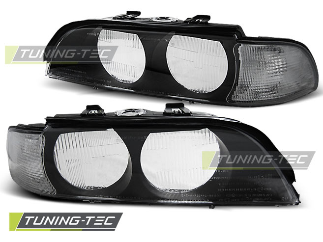 Faruri BLACK ALB H7 compatibila BMW E39 95-00