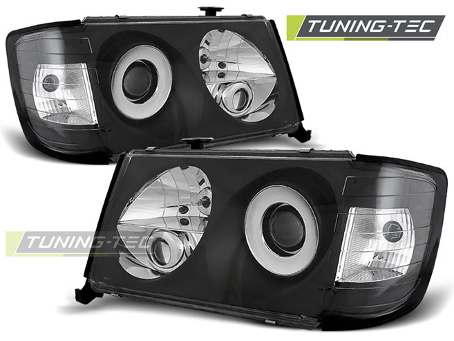 Faruri BLACK compatibila MERCEDES W124 01.85-04.93