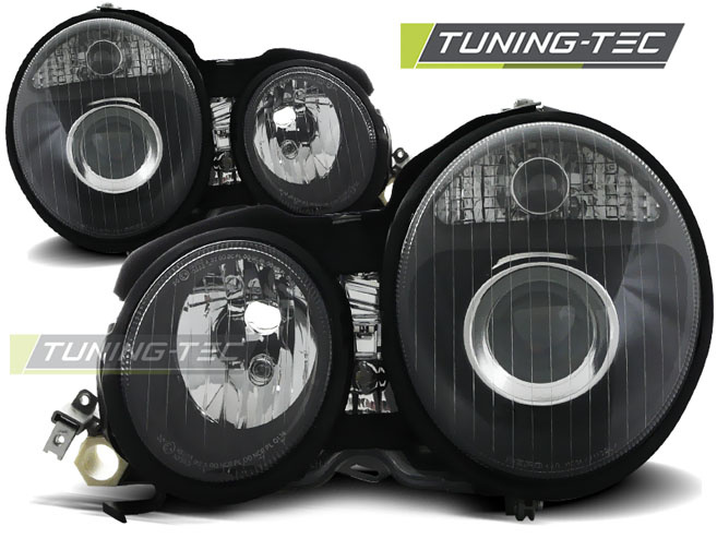 Faruri BLACK compatibila MERCEDES W210 E-KLASA 95-05.99