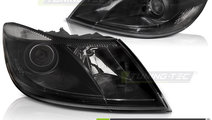 Faruri BLACK compatibila SKODA OCTAVIA 09-12