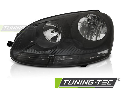 Faruri BLACK LEFT SIDE TYC compatibila VW GOLF 5 10.03-09