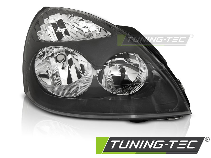 Faruri BLACK RIGHT SIDE TYC compatibila RENAULT CLIO II 06.01-09.05