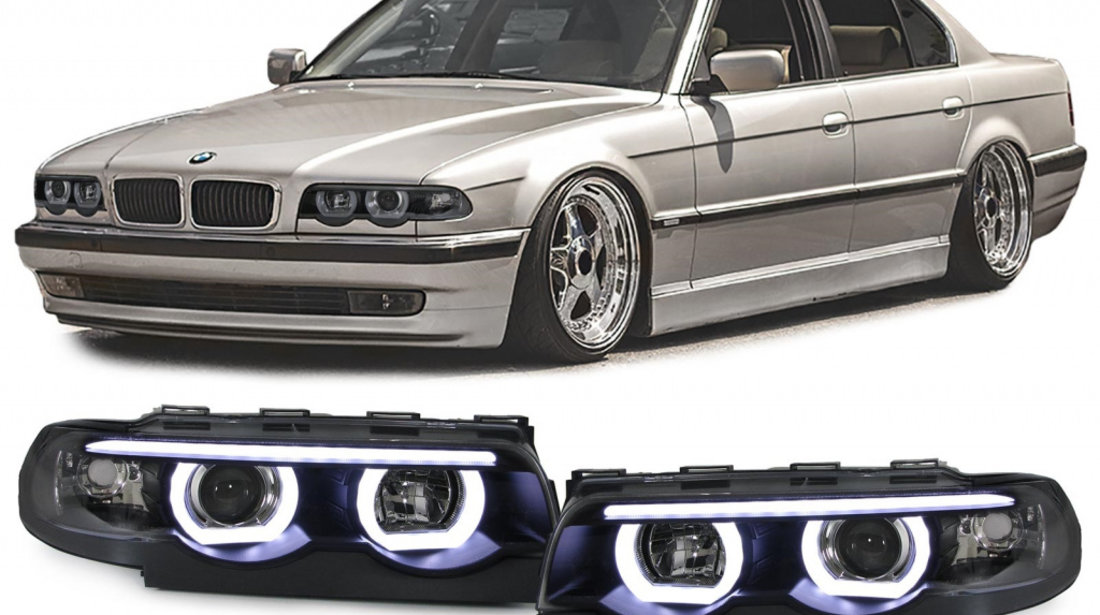 Faruri BMW E38 angel eyes