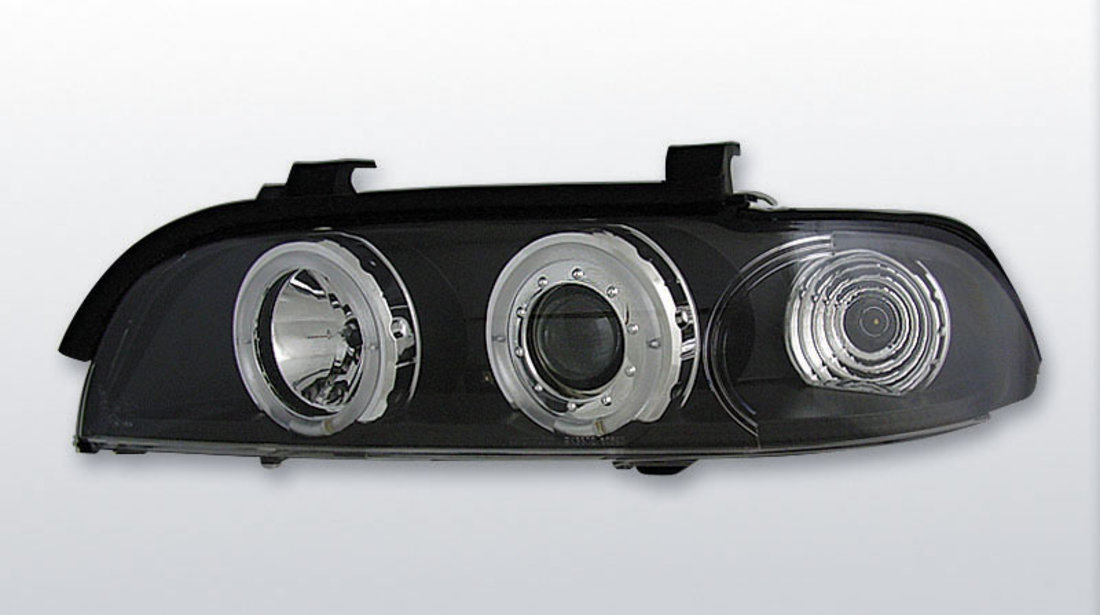 Faruri BMW E39 95-00 Angel Eyes Negru