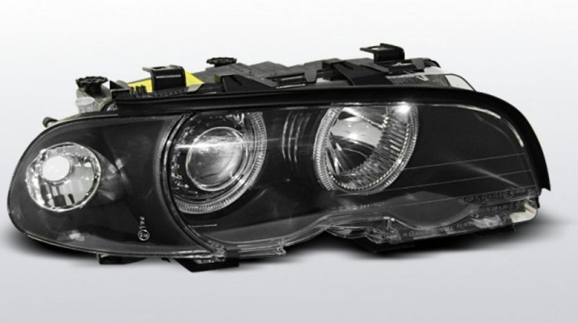 FARURI BMW E46 AN 1999-2001 COUPE CABRIO ANGEL EYES NEGRU