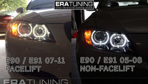 Faruri BMW E90/E91 Seria 3 2005-2008 Angel Eyes Ne...