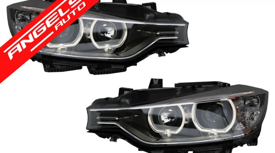 Faruri BMW Seria 3 F30 F31 (2011-2015) Angel Eyes Xenon look