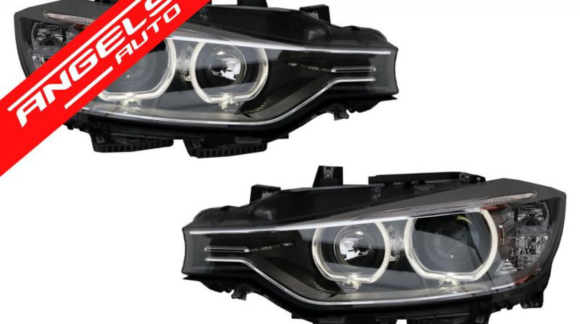 Faruri BMW Seria 3 F30 F31 (2011-2015) Angel Eyes Xenon look