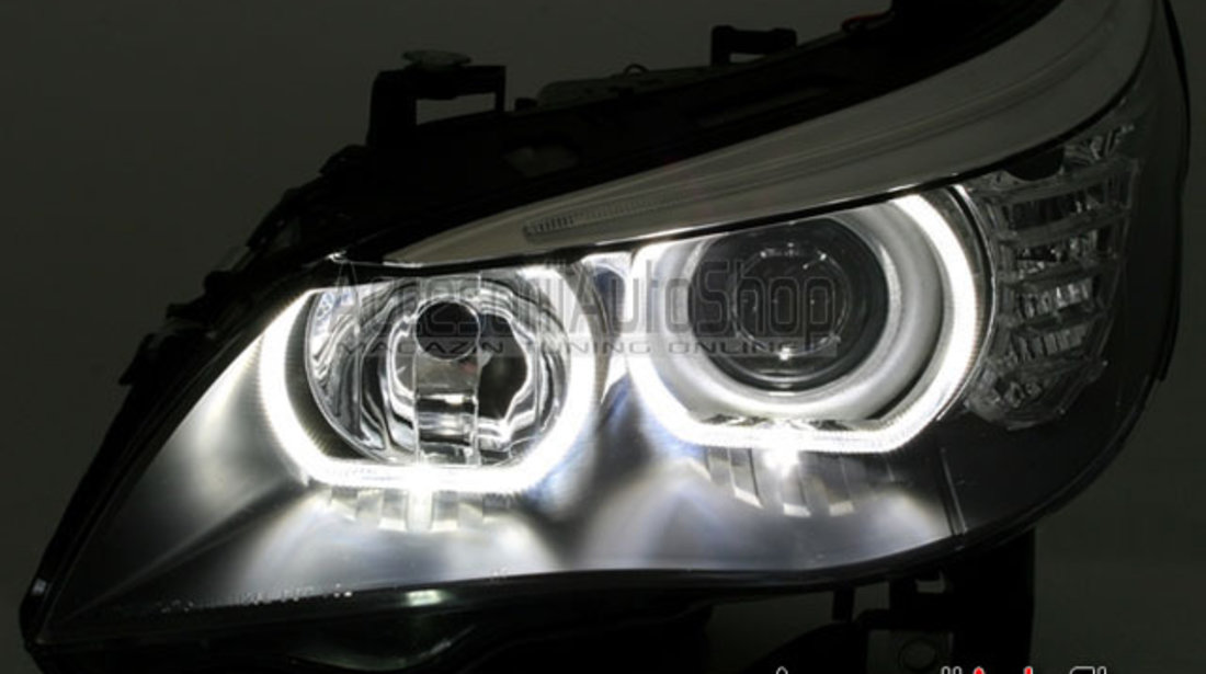 Faruri BMW Seria 5 E60 E61 DTM ANGEL EYES ALB 2003-2011