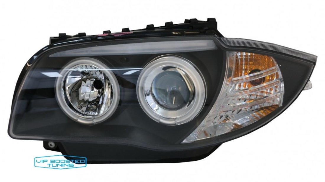 Faruri CCFL Angel Eyes BMW seria 1 E87 (2004-2011) Negre