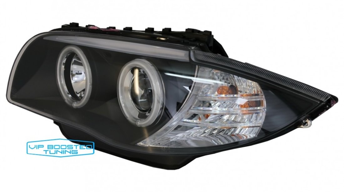 Faruri CCFL Angel Eyes BMW seria 1 E87 (2004-2011) Negre