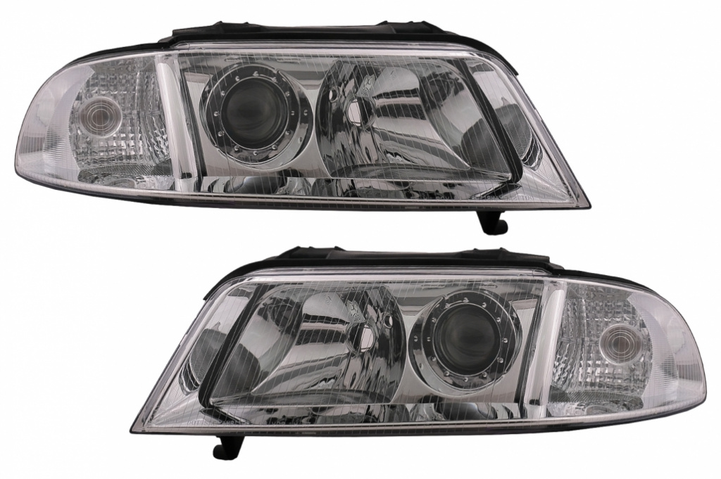 Faruri compatibil cu Audi A4 B5 Facelift (1999-2000) Crom HLAUA4B5FLC