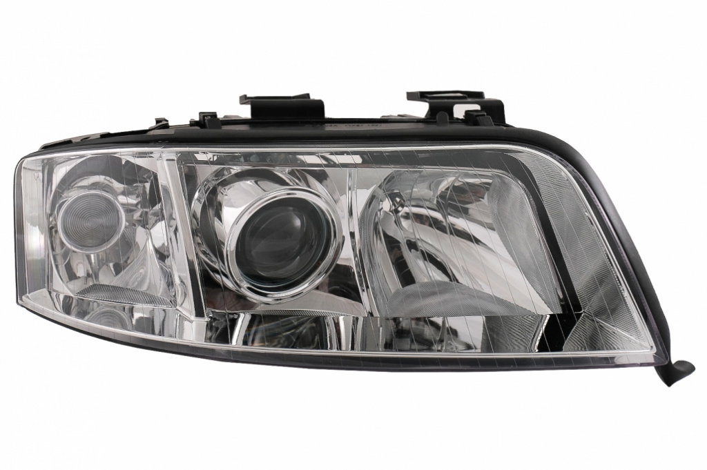 Faruri compatibil cu Audi A6 4B C5 Sedan Avant (2001-2004) Crom Partea Dreapta HLAUA64BCR