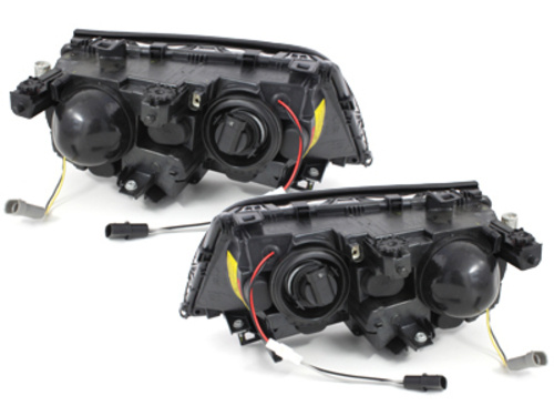 Faruri compatibil cu BMW Seria 3 E46 Sedan (2001-2003) Angel Eyes Crom SWB02D
