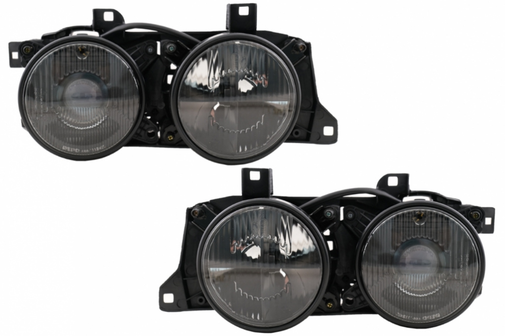 Faruri compatibil cu BMW Seria 7 E32 (1988-1995) Seria 5 E34 (1989-1996) Fumuriu HLBME32