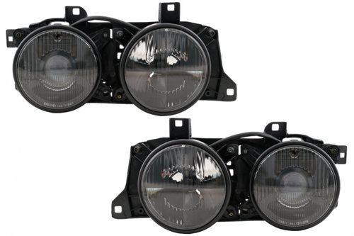 Faruri compatibil cu BMW Seria 7 E32 (1988-1995) Seria 5 E34 (1989-1996) Fumuriu HLBME32