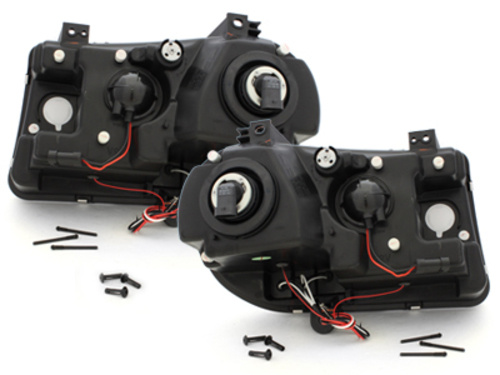 Faruri compatibil cu CHRYSLER 300C 04-08 Pozitie Angel Eyes Negru SWCH01B
