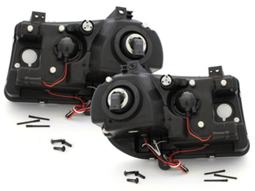 Faruri compatibil cu CHRYSLER 300C 04-08 Pozitie Angel Eyes Negru SWCH01B