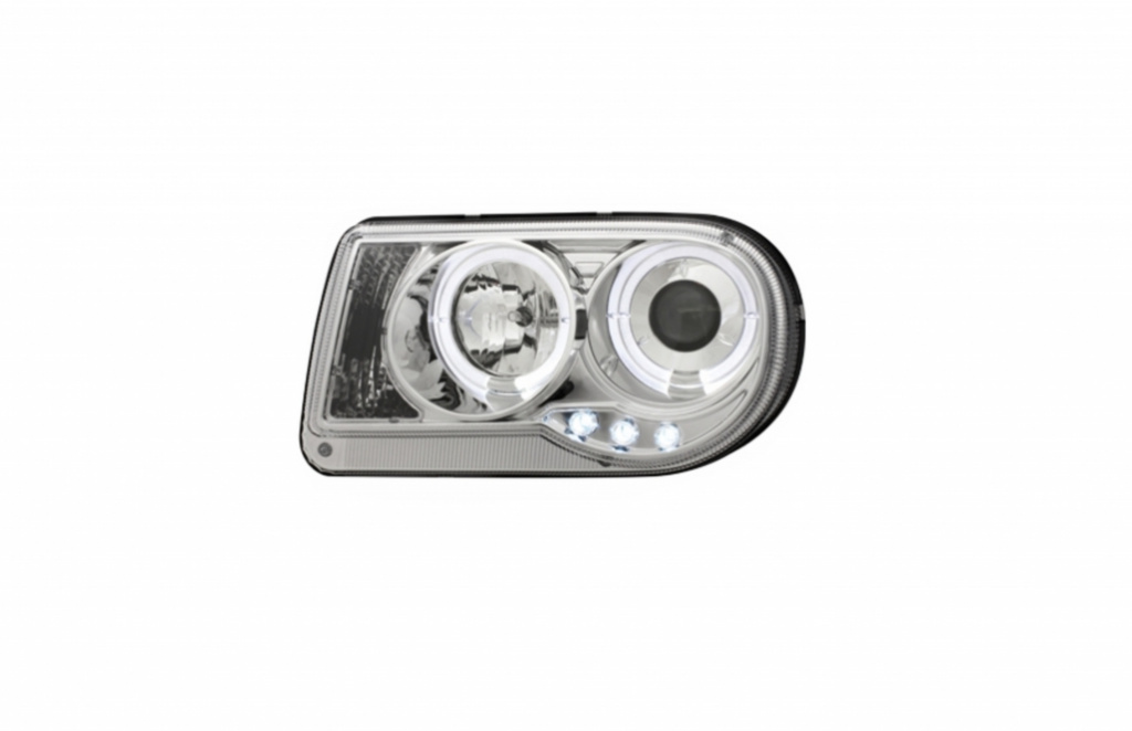 Faruri compatibil cu Chrysler 300C (2005-2010) Angel Eyes Crom SWCH01