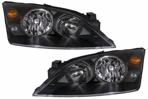 Faruri compatibil cu Ford Mondeo MK3 Wagon Hatchback Sedan (09.2000-05.2007) Negru HLFOMO3B