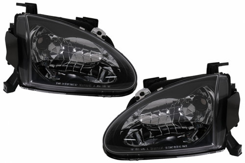 Faruri compatibil cu Honda CRX DEL SOL (03.1992-1997) Negru HLHOCRXDELB