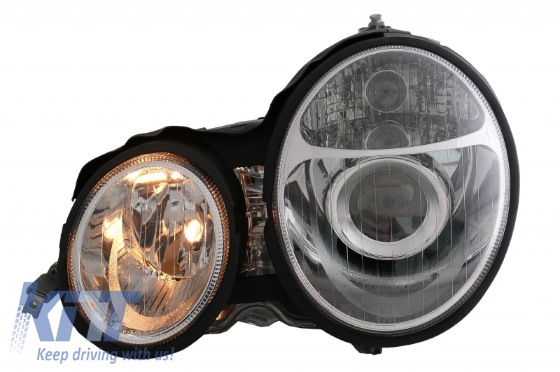 Faruri compatibil cu Mercedes E Class W210 (1995-05.1999) Crom SWMB06A