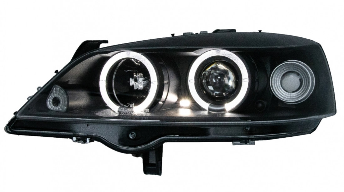 Faruri compatibil cu Opel Astra G 09.97-02.04 ANGEL EYES BLACK HLOPAG