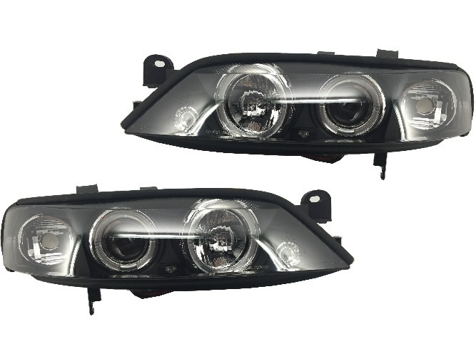 Faruri compatibil cu OPEL Vectra B 96-99 pozitie angeleyes negru 1824780