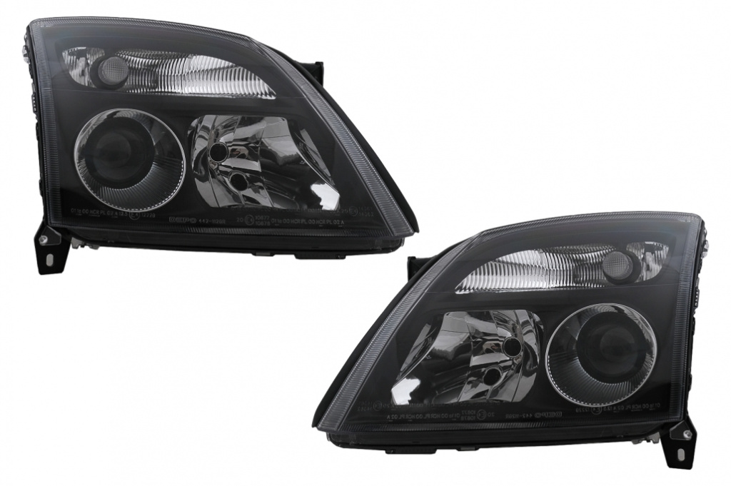 Faruri compatibil cu Opel Vectra C (04.2002-05.2005) Negru HLOPVECB