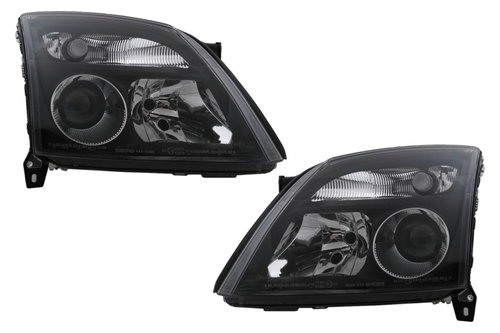 Faruri compatibil cu Opel Vectra C (04.2002-05.2005) Negru HLOPVECB