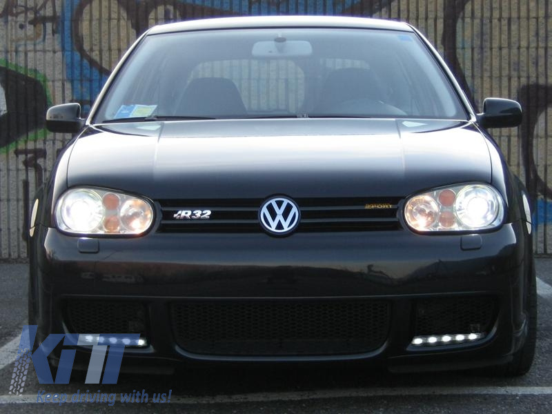 Faruri compatibil cu VW Golf IV 4 (09.1997-09.2003) R32 Design Crom SWV02D