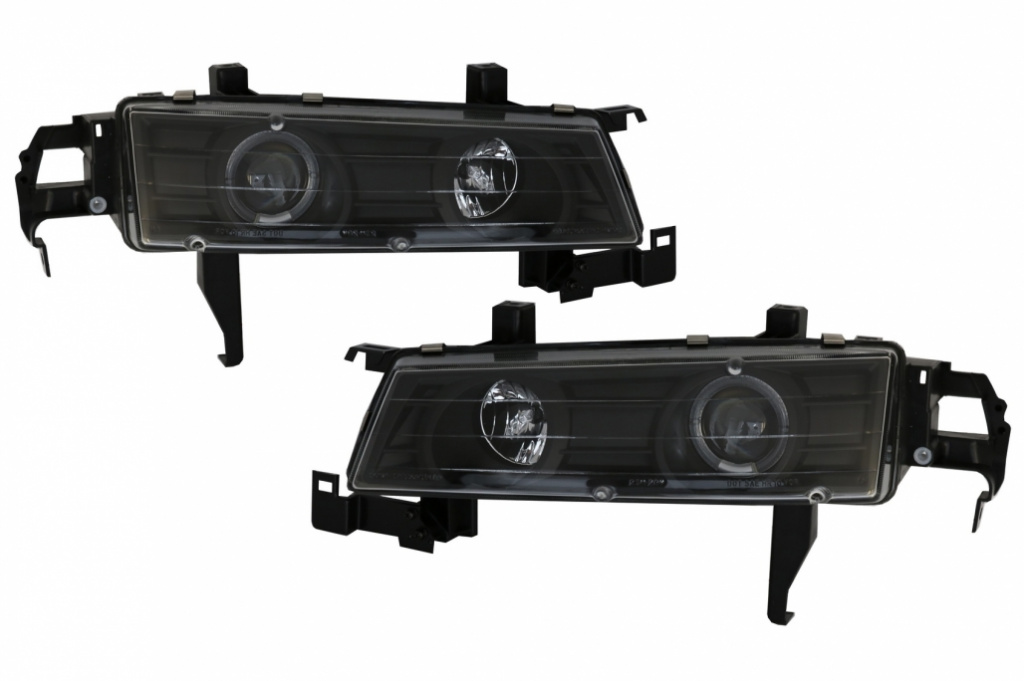 Faruri compatibile cu Honda Prelude (02.1992-1996) Angel Eyes Negru HLHOPRLDB